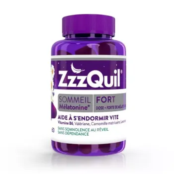 ZzzQuil fort sommeil goût fruits des bois - pot de 60 gommes