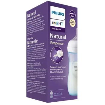 Avent Natural Response biberon bleu Philips - biberon de 260ml