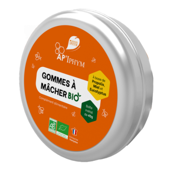 AP'Iphym gommes à mâcher propolis miel et eucalyptus Iphym - boite de 45g