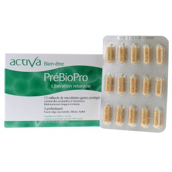 Activa bien-être PréBioPro libération retardée - boîte de 30 gélules