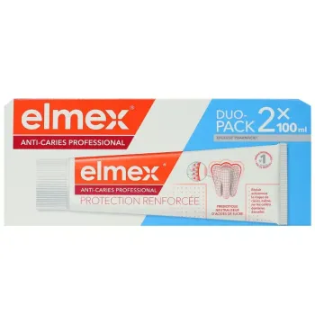 Anti-caries professional dentifrice Elmex - lot de 2 tubes de 100ml