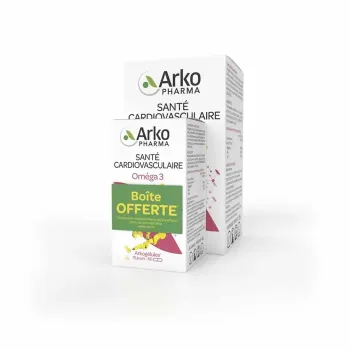 Arkogélules oméga 3 Arkopharma - boîte de 180 gélules + 60 gélules offertes