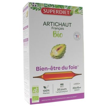 Artichaut Bio Super Diet - 20 ampoules de 15 ml