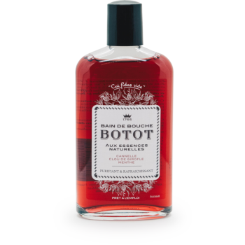 Bain de bouche Cannelle Clou de Girofle Menthe Botot - flacon de 250 ml