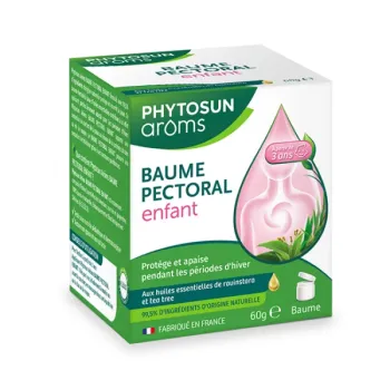 Baume pectoral enfant Phytosun Aroms - pot de 60g