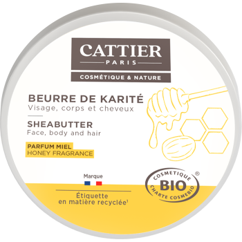 Beurre de Karité parfum miel bio Cattier - pot 100 g