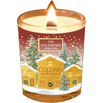 Bougie parfumée Thé aux agrumes Collines de Provence - bougie de 75g