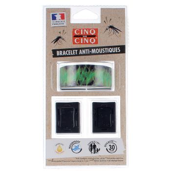 Bracelet anti-moustiques Sport Cinq sur Cinq - Un bracelet + 2 recharges
