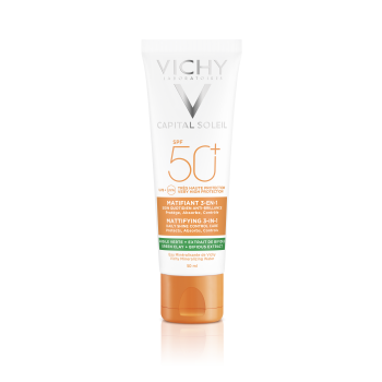 Capital Soleil SPF 50+ crème matifiante 3-en-1 Vichy - tube de 50 ml