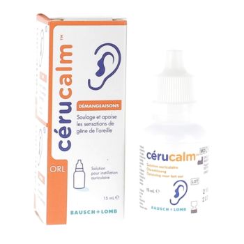 Cerucalm Solution auriculaire démangeaisons Bausch Lomb - flacon de 15ml