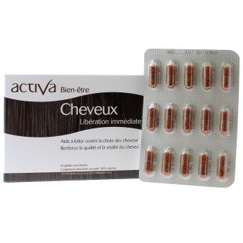 Cheveux Activa bien-être - boite de 30 gélules