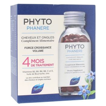 Phytophanère Cheveux et Ongles Phyto - lot de 2x120 capsules