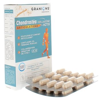 Chondrostéo articulations collagène activ Granions - boite de 30 gélules