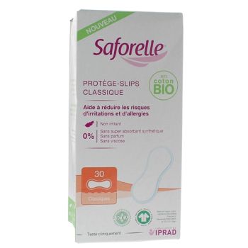 Coton protect protège-slips Saforelle - boite de 30 protège-slips