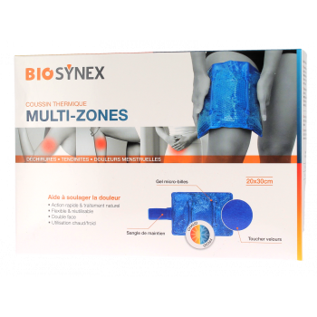 Coussin thermique chaud froid multizones Biosynex - coussin de 20 x 30 cm