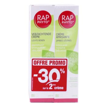 Crème apaisante jambes légères Rap phyto - lot de 2 tubes de 100ml