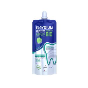 Dentifrice bio éco conçu Dents sensibles Elgydium - tube de 100ml