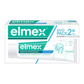 Dentifrice Sensitive professional blancheur Elmex - 2 tubes de 75 ml