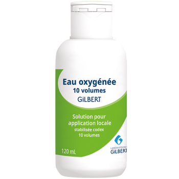 Eau oxygénée stabilisée codex 10 volumes Gilbert solution pour application locale en flacon - flacon de 120ml