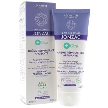 Eau thermale Jonzac +Cica Crème réparatrice apaisante bio Léa Nature - tube de 100 ml