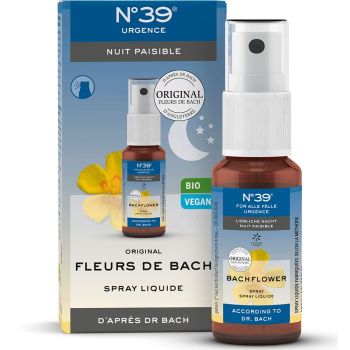 Fleurs d'E. Bach nuit paisible N°39 Lemon pharma - spray liquide 20 ml