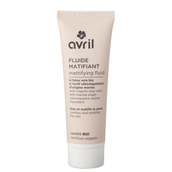 Fluide matifiant bio Avril - tube de 50 ml