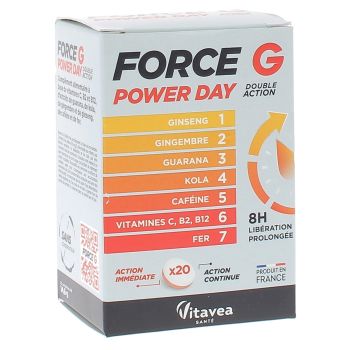 Force G Power Day Vitavea - boîte de 20 comprimés