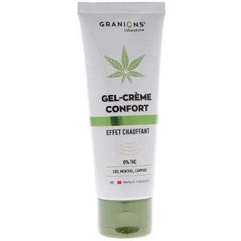 Gel-crème confort CBD effet chauffant Granions - tube de 75 ml