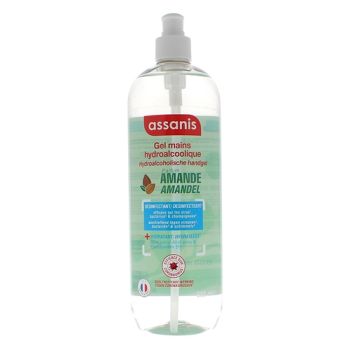 Gel hydroalcoolique Amande Assanis - flacon-pompe de 980ml