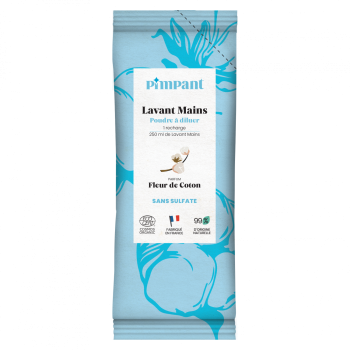 Gel lavant main parfum fleur de coton Pimpant - sachet de 25g