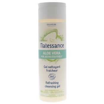 Gel nettoyant fraîcheur bio Natessance - flacon de 200 ml
