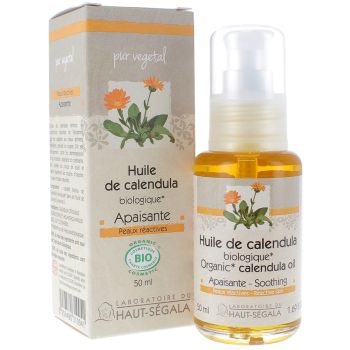 Huile de Calendula Bio Apaisante Laboratoire Haut-Ségala - flacon de 50 ml