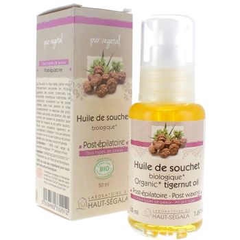 Huile de souchet bio post-épilatoire Laboratoire Haut-Ségala - flacon de 50 ml