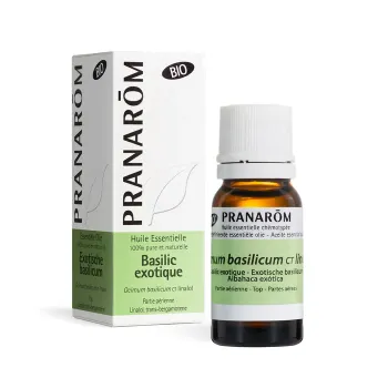Huile essentielle Basilic exotique CT linalol bio Pranarom - flacon de 10ml