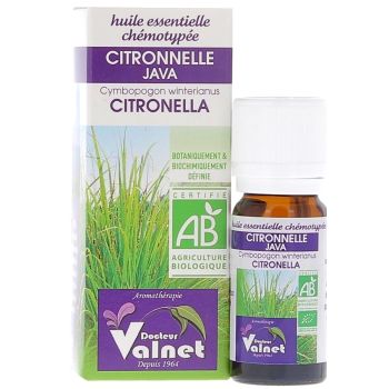Huile essentielle Citronnelle Bio Dr Valnet - 10 ml