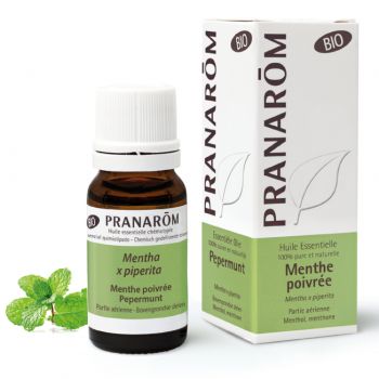 Huile essentielle de menthe poivrée bio Pranarôm - flacon de 10 ml