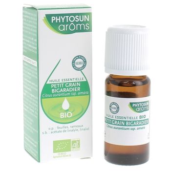 Huile essentielle Petit grain bigaradier bio Phytosun arôms - flacon de 10 ml