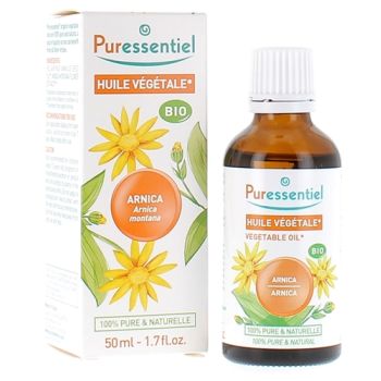 Huile végétale Arnica bio Puressentiel - flacon de 50 ml