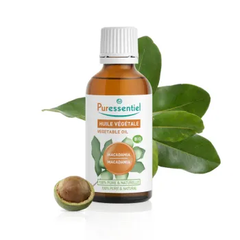 Huile végétale de Macadamia bio Puressentiel - flacon de 50 ml
