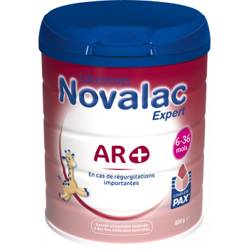 Lait anti-régurgitation 2ème âge AR+ 6-36 mois Novalac - pot de 800g