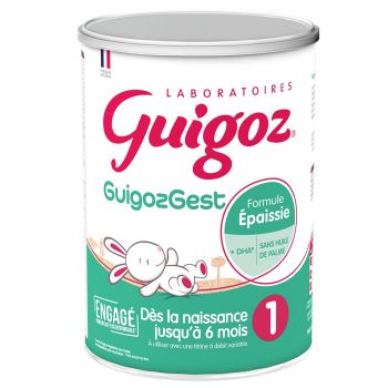 Lait en poudre 1er âge Guigoz Gest formule épaissie - boîte de 780g