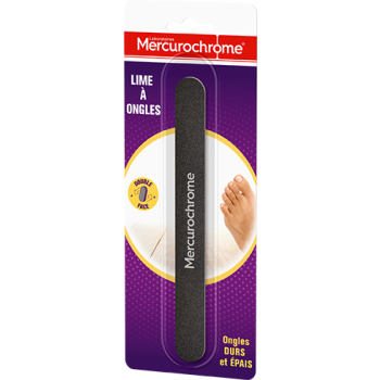Lime à ongles Mercurochrome - une lime