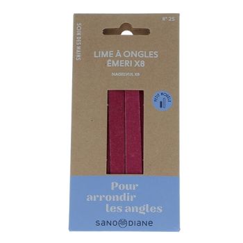 Limes à ongles émeri petit modèle Sanodiane - 8 limes