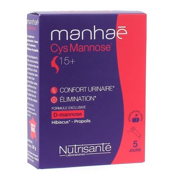 Manhaé Cys Mannose Nutrisanté - 10 sticks de 30 g