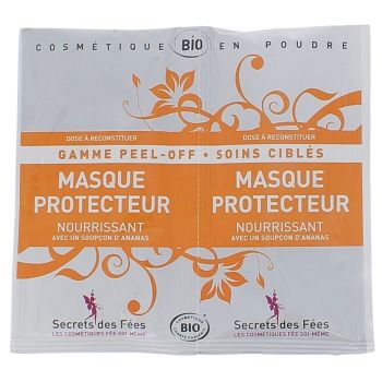 Masque Protecteur Nourissant Bio Gamme Peel-Off Secrets des Fées - 2 masques de 8 g