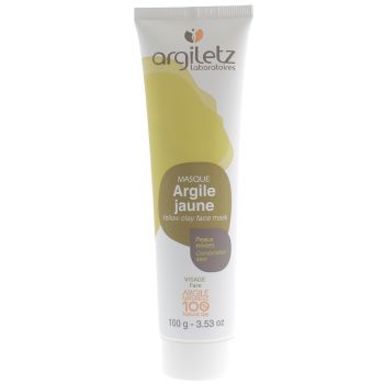 Masque argile jaune peaux mixtes prête à l'emploi Argiletz - tube de 100 g
