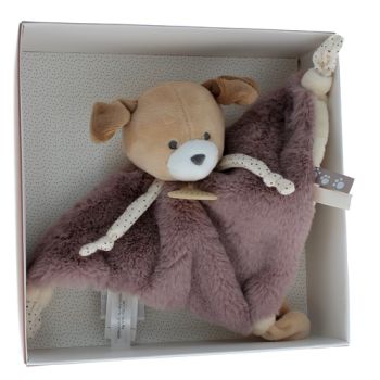 Mini doudou chien Doudou et compagnie - boîte avec doudou de 20 cm