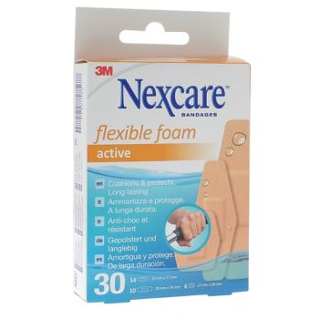 Pansements Flexible Foam Nexcare 3M - boîte de 30 pansements