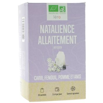 Natalience allaitement infusion bio Léro - boîte de 20 sachets