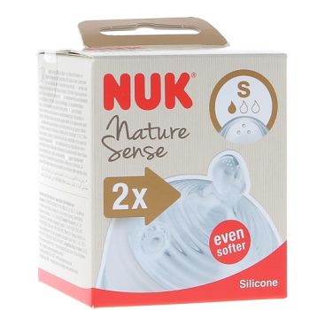 Nature Sense Tétines silicone NUK - lot de 2 tétines